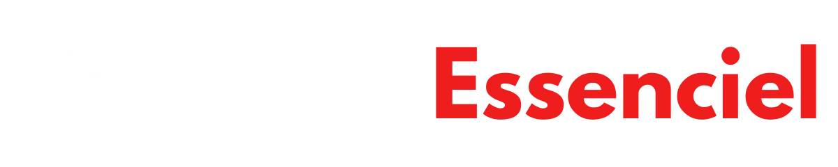 Logo blanc et rouge de Véranda Essenciel